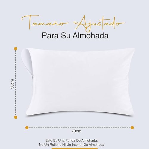 Utopia Bedding Vízálló Cipzáras Párnahuzatok - 4 Darab Csomag | 50 x 70 cm
