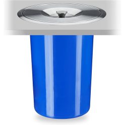 Pultra helyezhető szemetes, 8 literes