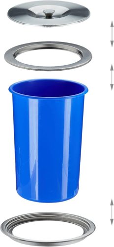 Pultra helyezhető szemetes, 8 literes