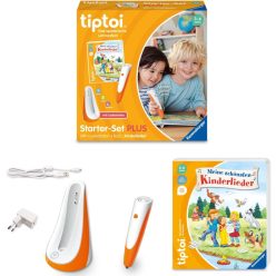   Ravensburger tiptoi Starter-Set Plus 00159 – Interaktív Toll, Gyermekdalos Könyv és Töltőállomás
