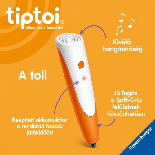 Ravensburger tiptoi Starter-Set Plus 00159 – Interaktív Toll, Gyermekdalos Könyv és Töltőállomás