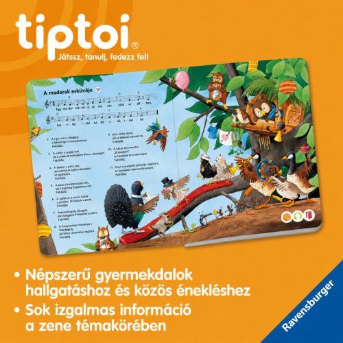 Ravensburger tiptoi Starter-Set Plus 00159 – Interaktív Toll, Gyermekdalos Könyv és Töltőállomás