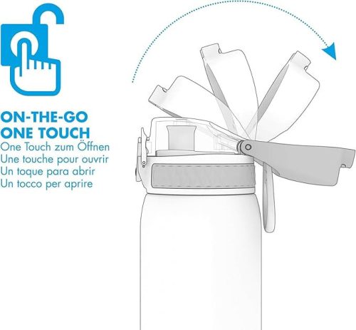 Ion8 gyermek kulacs, 400 ml, piros
