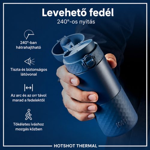 ion8 Elviteles Termosz , Szivárgásmentes kulacs 360 ml