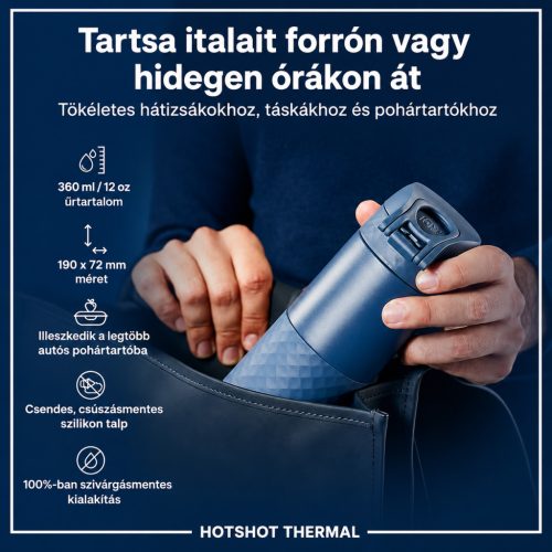 ion8 Elviteles Termosz , Szivárgásmentes kulacs 360 ml