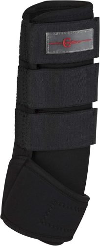Kerbl 320133 Fetlock csizma szintetikus gumi nyeregalátétből, 4 darabos készlet, fekete