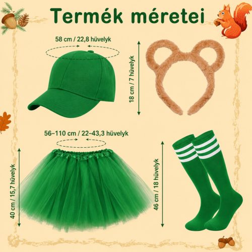 UxClishe Mókus Jelmez Szett Nőknek