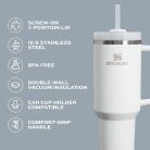 Stanley Quencher H2.0 FlowState rozsdamentes acél vákuumszigetelt termosz fedéllel és szívószállal
