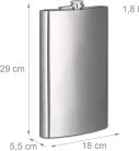 XXL rozsdamentes acél flaksa 1,8 literes