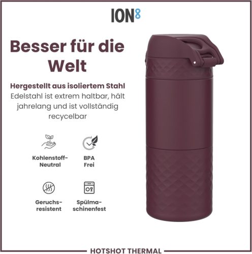 ion8 Szivárgásmentes, szigetelt termoszbögre, 360 ml