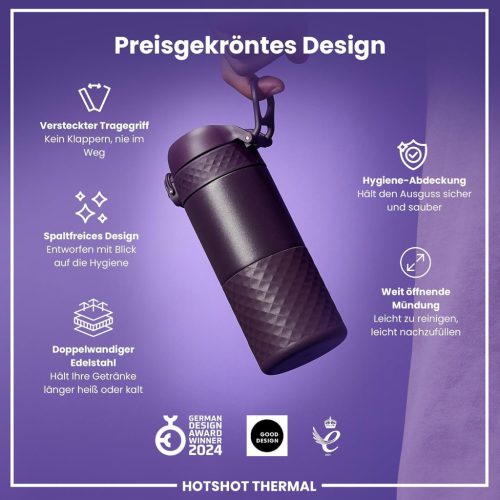 ion8 Szivárgásmentes, szigetelt termoszbögre, 360 ml