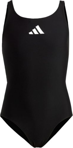 Adidas lány egyrészes fürdőruha – fekete-fehér, kis logóval, 170 cm-es méret