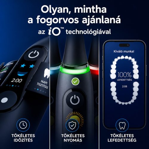Oral-B iO 7N elektromos fogkefe – fekete