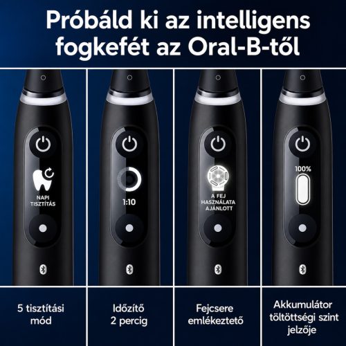 Oral-B iO 7N elektromos fogkefe – fekete