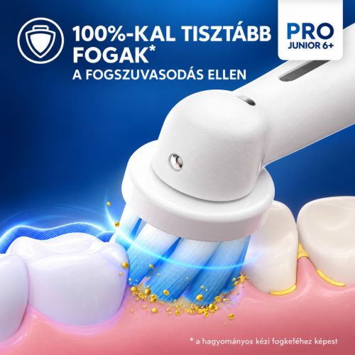 Oral-B Pro Junior – elektromos fogkefe 6 éves kortól
