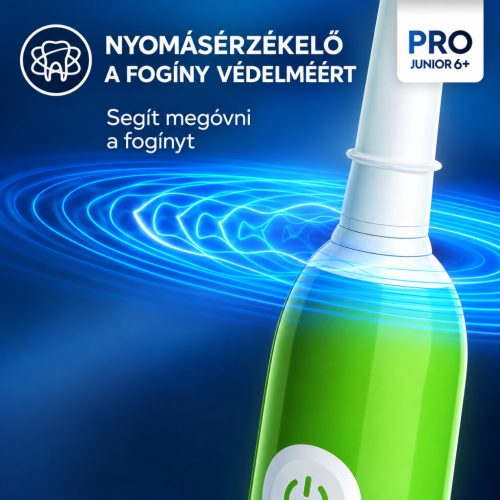 Oral-B Pro Junior – elektromos fogkefe 6 éves kortól