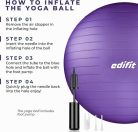 Edifit, Pilates labda, 75cm, otthoni edzéshez