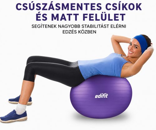 Edifit, Pilates labda, 75cm, otthoni edzéshez