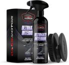 BassMotor Ultimate Interior 500 ml – Autóbelső textiltisztító ülésekhez és szőnyegekhez + kefével, friss illattal