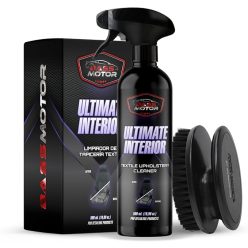   BassMotor Ultimate Interior 500 ml – Autóbelső textiltisztító ülésekhez és szőnyegekhez + kefével, friss illattal