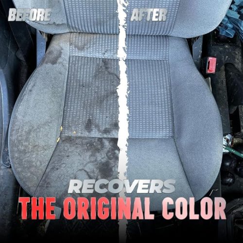 BassMotor Ultimate Interior 500 ml – Autóbelső textiltisztító ülésekhez és szőnyegekhez + kefével, friss illattal