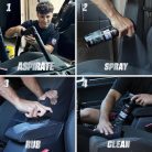 BassMotor Ultimate Interior 500 ml – Autóbelső textiltisztító ülésekhez és szőnyegekhez + kefével, friss illattal