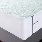 Utopia Bedding matracvédő 150 x 200 x 30 cm, vízálló, prémium viszkóz, Oeko-Tex