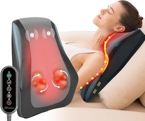 Snailax Shiatsu nyak- és hátmasszírozó hőfunkcióval