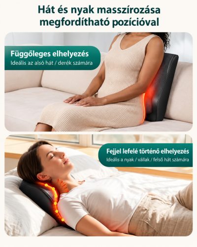 Snailax Shiatsu nyak- és hátmasszírozó hőfunkcióval
