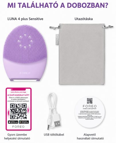 FOREO LUNA 4 plus – arctisztító és mikroáramú bőrápoló készülék