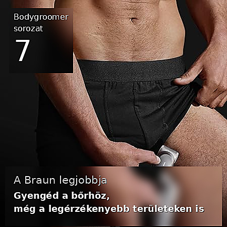 Braun Bodygroomer Series 7 BG7555 Férfi Testsőrszőrzet-nyíró és Borotva