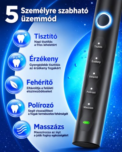 Yteath Y05 szónikus Elektromos Fogkefe