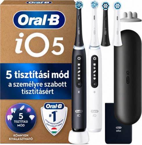 Oral-B iO 5N elektromos fogkefe – fehér, hiányos csomag