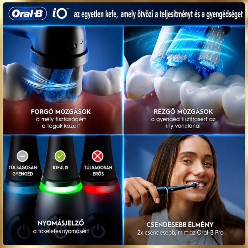 Oral-B iO 9 Elektromos Fogkefe – Fekete