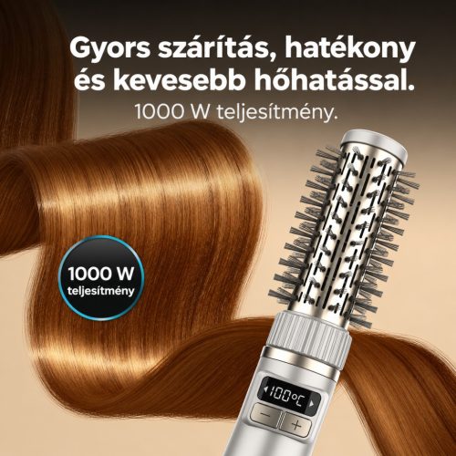 Cecotec CeramicCare 2in1 Gyro – 1000 W-os forgó hajformázó kefe