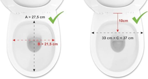 PEPE Mobility – WC-magasító fedéllel, 10 cm
