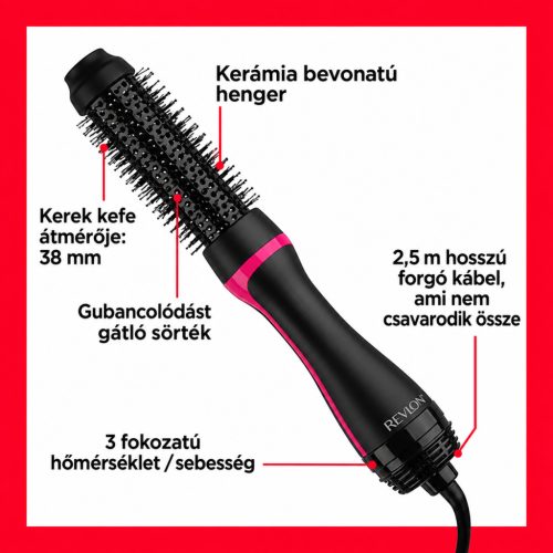 Revlon One-Step Style Booster RVDR5292UKE – 38 mm-es hajformázó kefe