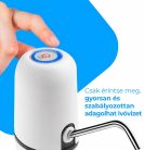 NK automata vízadagoló – USB-töltés, 1200 mAh, fehér