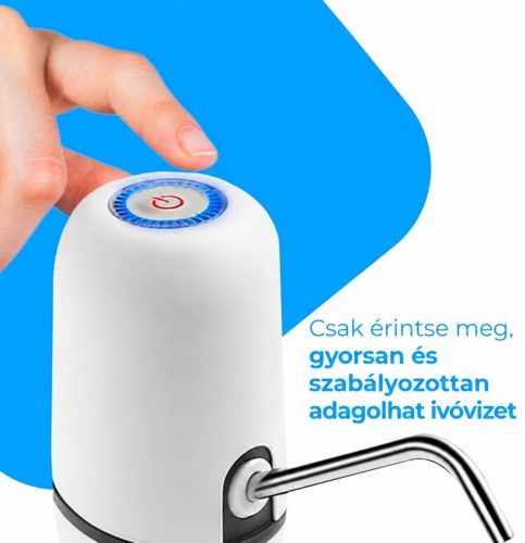 NK automata vízadagoló – USB-töltés, 1200 mAh, fehér