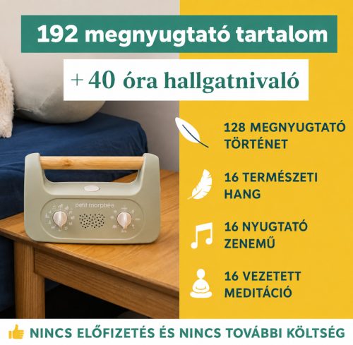Morphée My Little Morphée – Altatómese- és relaxációs hangdoboz gyermekeknek (angol nyelvű)