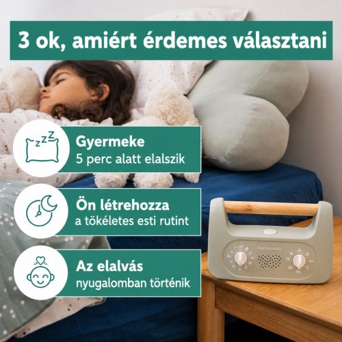 Morphée My Little Morphée – Altatómese- és relaxációs hangdoboz gyermekeknek (angol nyelvű)