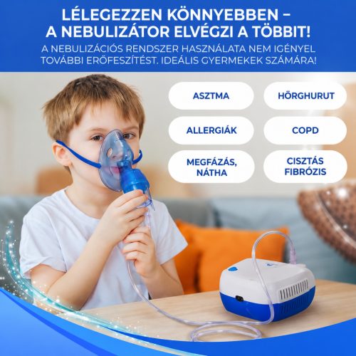 Mobiclinic Neb-2 – kompresszoros inhalátor gyermekeknek és felnőtteknek
