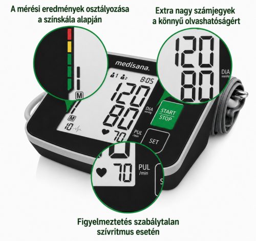 Medisana BU 516 – automata felkari vérnyomásmérő