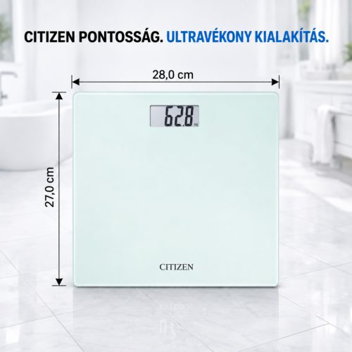 CITIZEN személymérleg – LCD kijelzővel és memóriafunkcióval