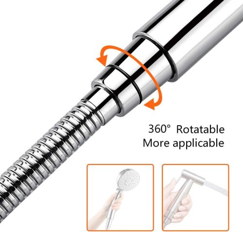 GRIFEMA G851-18 G851-18-Acél zuhanycső 1,8 m, tömlő, króm, ezüst