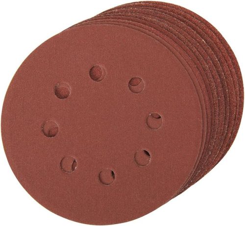 Silverline 479349-125 mm-es 8 lyukas csiszoló korong(10db/ csomag)