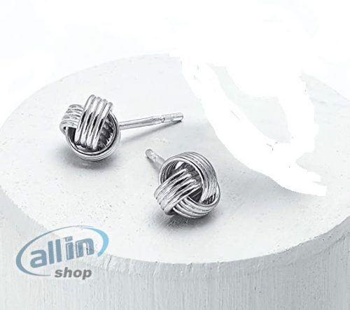 Tuscany Silver 925 ezüst 8 mm-es csomós fülbevaló