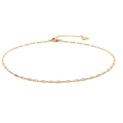   Happiness Boutique Női finom choker nyaklánc 18 karátos arannyal futtatva