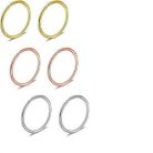 Briana Williams 6 részes piercing készlet, -16G - / 8 mm-es sebészeti acél