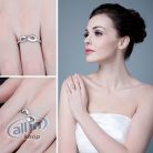 JewelryPalace Infinity Forever Love Cubic cirkónia gyűrű 925 Sterling ezüst-(57-es méret)